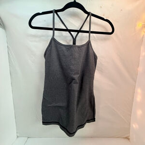 Women's Lululemon Gray Black Sports Bra Size 6
